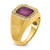 14k IBGoodman Men's Satin Ruby Doublet Stone and 1/4 carat Diamond Complete Ring