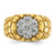 14k IBGoodman Men's Two-tone Nugget Cluster Ring Mounting