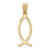 14k Ichthus Fish Charm - XR-2A05DF9F-3411