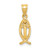 14k Ichthus Fish Charm - XR-AA891A83-3973
