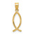14k Ichthus Fish Pendant - XR-B67AA996-4538