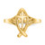 14k Ichthus w/Cross Ring