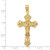 14k INRI Fleur De Lis Crucifix Pendant - C2-2E538F70-7219