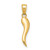 14k Italian Horn Pendant