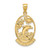 14K JAMAICA W/Dolphin Sunset Scene Charm