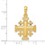 14k Jerusalem Cross Pendant - D1-D1537607-8389