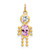 14k June Boy Birthstone Charm