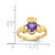 14k June CZ Birthstone Claddagh Ring