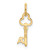 14k Key Letter A Initial Charm
