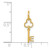 14k Key Letter E Initial Charm