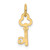 14k Key Letter G Initial Charm