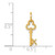 14k Key Letter K Initial Charm