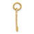 14k Key Letter M Initial Charm