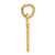 14k Key Letter N Initial Charm