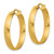 14K Large 5mm Satin Hoop Earrings