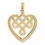 14K Large Celtic Knot Heart Charm