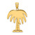 14K Large Charleston Palm Tree Charm
