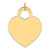 14k Large Engravable Heart Charm - XM-16FA888E-2778