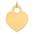 14k Large Engravable Heart Charm - XM-1DC3CAE2-4977
