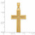14K Large Satin Cross Pendant