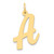 14k Large Script Letter A Initial Charm
