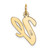 14k Large Script Letter V Initial Charm