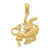14k Large Taurus Zodiac Charm