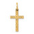 14K Laser Cut Ichthus Cross Charm
