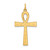 14K Laser Designed Ankh Cross Pendant - XR-81F38650-7164