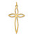 14K Laser Designed Passion Cross Pendant - XR-6139E605-5801