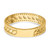 14k Leaf Engraved Thumb Ring (size 9)