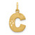 14k Letter C Initial Charm - C5-32E94F5B-7336