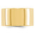 10k Yellow Gold 12mm Lightweight Flat Wedding Band Size 8