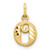 14k Letter O Initial Charm