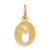14k Letter Q Initial Charm