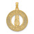 14K LIFES A BEACH Circle W/Flip-Flop Charm