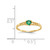 14k Madi K 3mm Emerald Birthstone Baby Ring