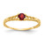 14k Madi K 3mm Garnet Birthstone Baby Ring