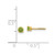 14k Madi K 3mm Imitation Peridot Earrings (Aug)