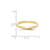 10k Yellow Gold 2.5mm Half Round with Edge Wedding Band Size 8
