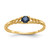 14k Madi K 3mm Sapphire Birthstone Baby Ring