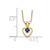 14k Madi K 3mm Sapphire Heart Birthstone Necklace