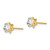 14k Madi K 5mm CZ Birthatone (Apr) Earrings