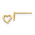 14k Madi K Children's Heart Post Earrings - GK-2105ACFC-7075