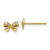 14k Madi K CZ Children's Bow Post Earrings
