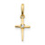 14k Madi K CZ Children's Cross Pendant
