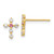 14k Madi K CZ Children's Cross Post Earrings - GK-FB6BFC6E-1648