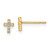 14k Madi K CZ Cross Post Earrings - GK-CD9EBB42-2706