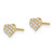 14k Madi K CZ Heart Post Earrings - GK-DD9103E9-3349
