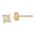 14k Madi K CZ Square Post Earrings